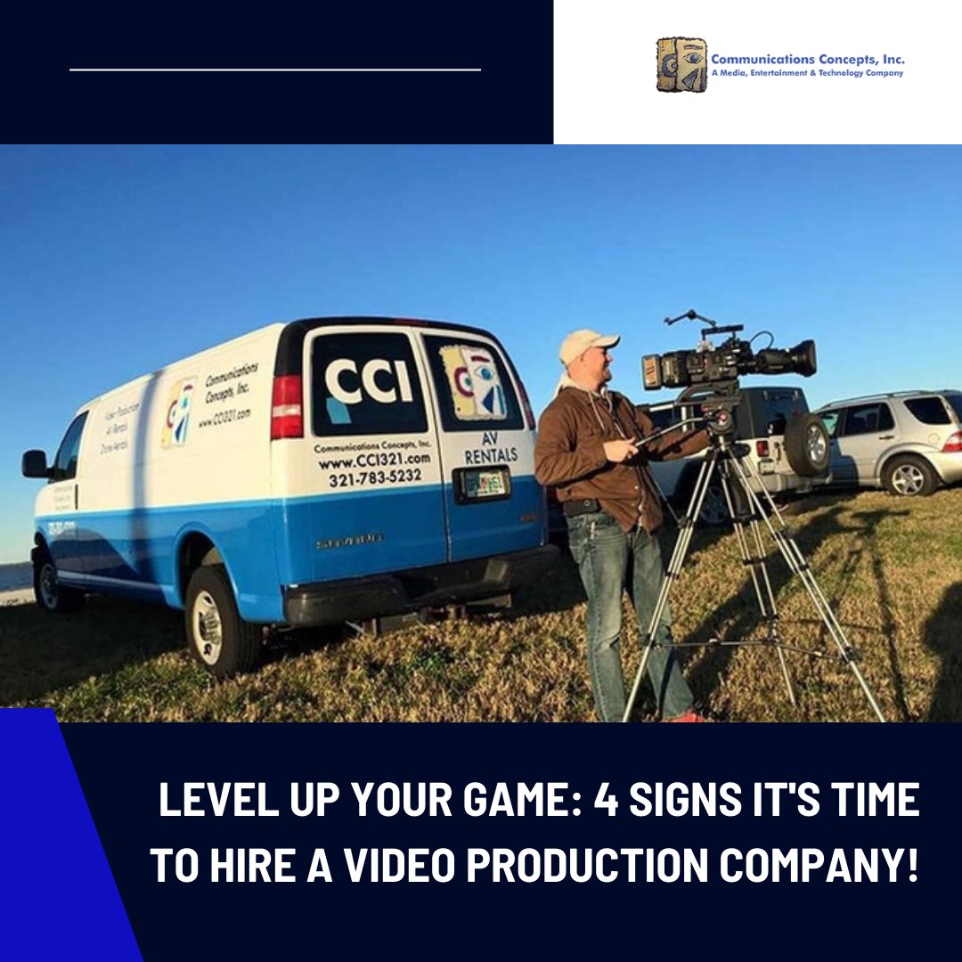 Level Up Your Game: 4 Signs It's Time to Hire a Video Production Company!

If you've identified any of these signs in your business, contact us at cci321.com

#VideoProductionCompany #AppDevelopment #EventVideoProduction #EventPlanning #CorporateVideoProduction