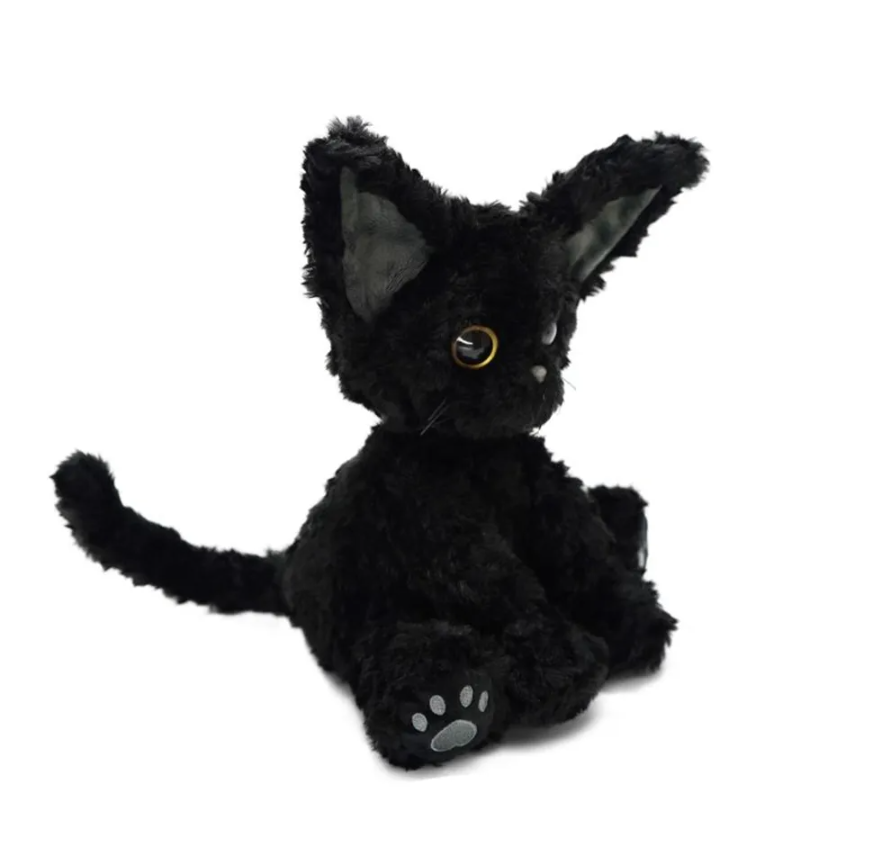 catmemesonly's tweet photo. Whoever made this adorable black cat plush you are going to heave so fast. God has a special throne for you (*ᴗ͈ˬᴗ͈)ꕤ*.ﾟ https://t.co/jqP9ScMB4a