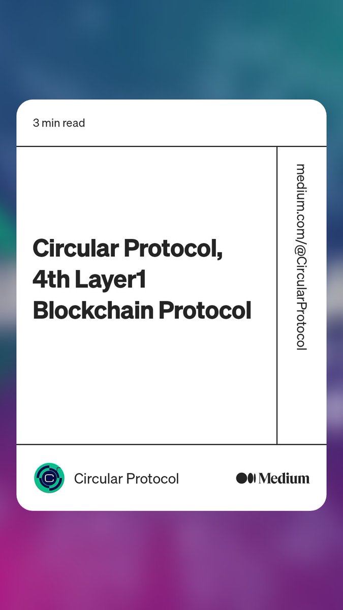 circularweb3's tweet photo. We just Published our first article on #Medium.
Please do Check it out ๐ and drop a clap ๐
https://t.co/ZQDTIHQGhl
#Medium #MedTech #Layer1 #DeFi #CircularBlockchain #GameFi #Clap #BULLRUN2024 #Crypto #NFTs https://t.co/83tJhyihhT