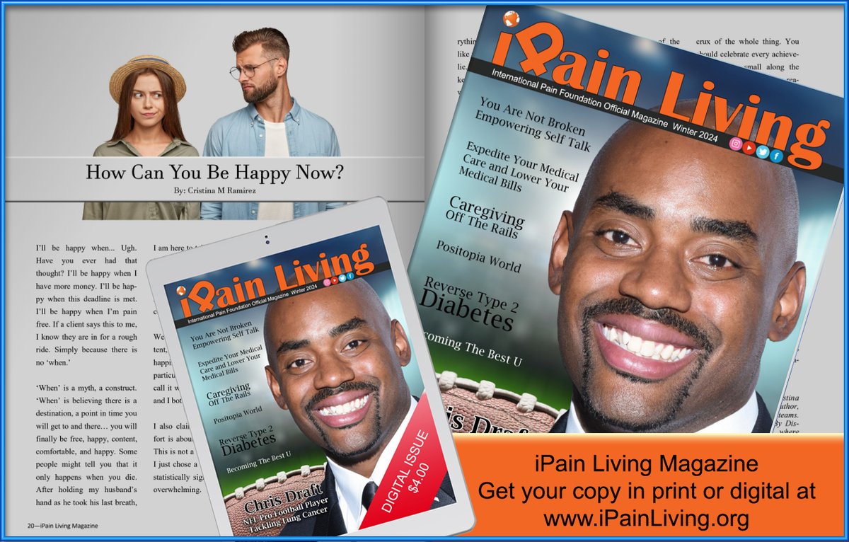 iPainOfficial's tweet image. Check out the winter 2024 iPain Living Magazine featuring authors. #RareDiseaseAdvocates #TeamDraft #LowerMedicalBills #PathofAscension #Positopia #iPainLiving #LungCancer #WhiteRibbonProject #ChrisDraft.