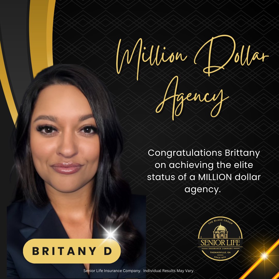 TBlakeGroupins's tweet photo. Congratulations to Brittany D. on achieving a remarkable milestone! 🎉 Your dedication and hard work have propelled you to a million-dollar agency status year-to-date. Your commitment to excellence is truly inspiring. Here's to celebrating your incredible success! 🌟 https://t.co/zTAlcT7avg