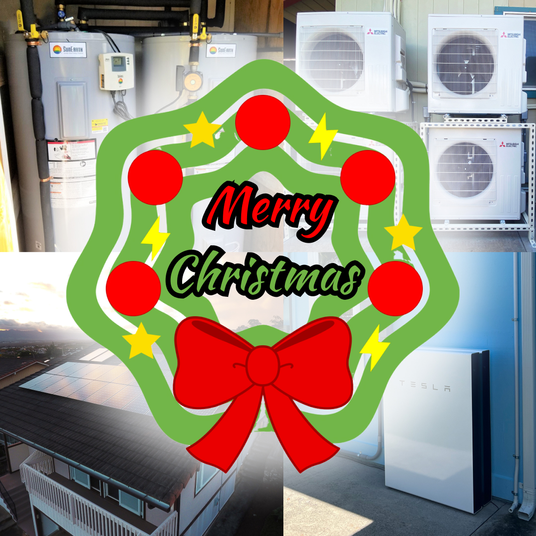 aeihawaii's tweet photo. Merry Christmas from all of us at AEI! Wishing you and your family a Happy Holidays!

#energyindependent #oahusolarinstaller #christmashawaii #christmasoahu https://t.co/Yooa4ucqsN