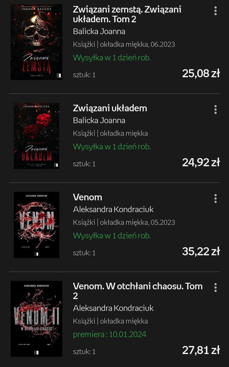 bookswithvicx's tweet photo. ktory zestaw lepszy? POMOCYY
#books #venom #zwiazaniukladem #zwiazanizemsta #hiddenhearts #hellishheat #hellishdesire #hellishsouls https://t.co/BTc5D2KRHl