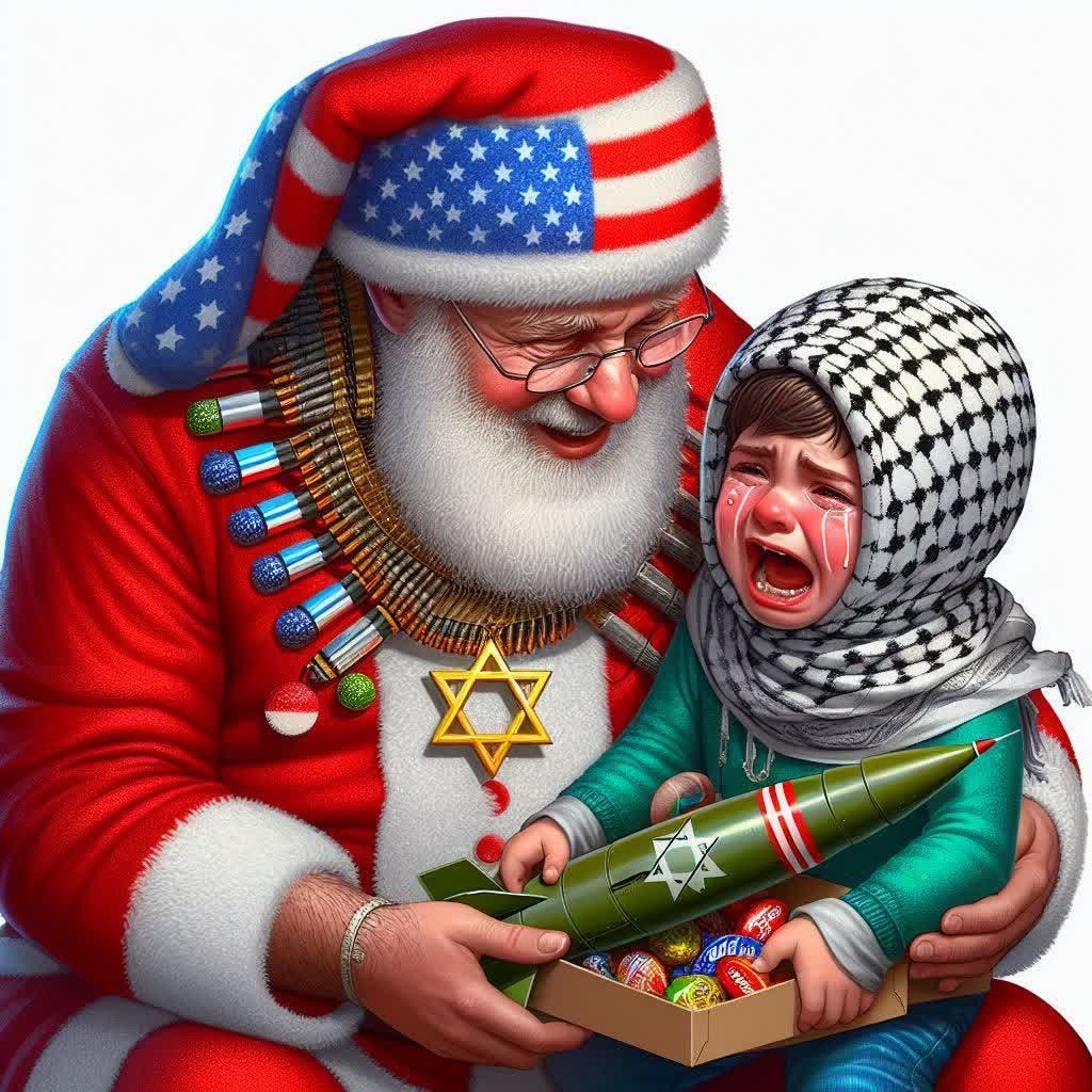 Mojtaba14849543's tweet photo. ♦️‌کریسمس آمریکایی_اسرائیلی در غزه!

#Gaza_Genocide
#طوفان_الأقصی
#palestine
#غزة
#Gaza
#ThePromisedSaviour https://t.co/ffFORoirLw