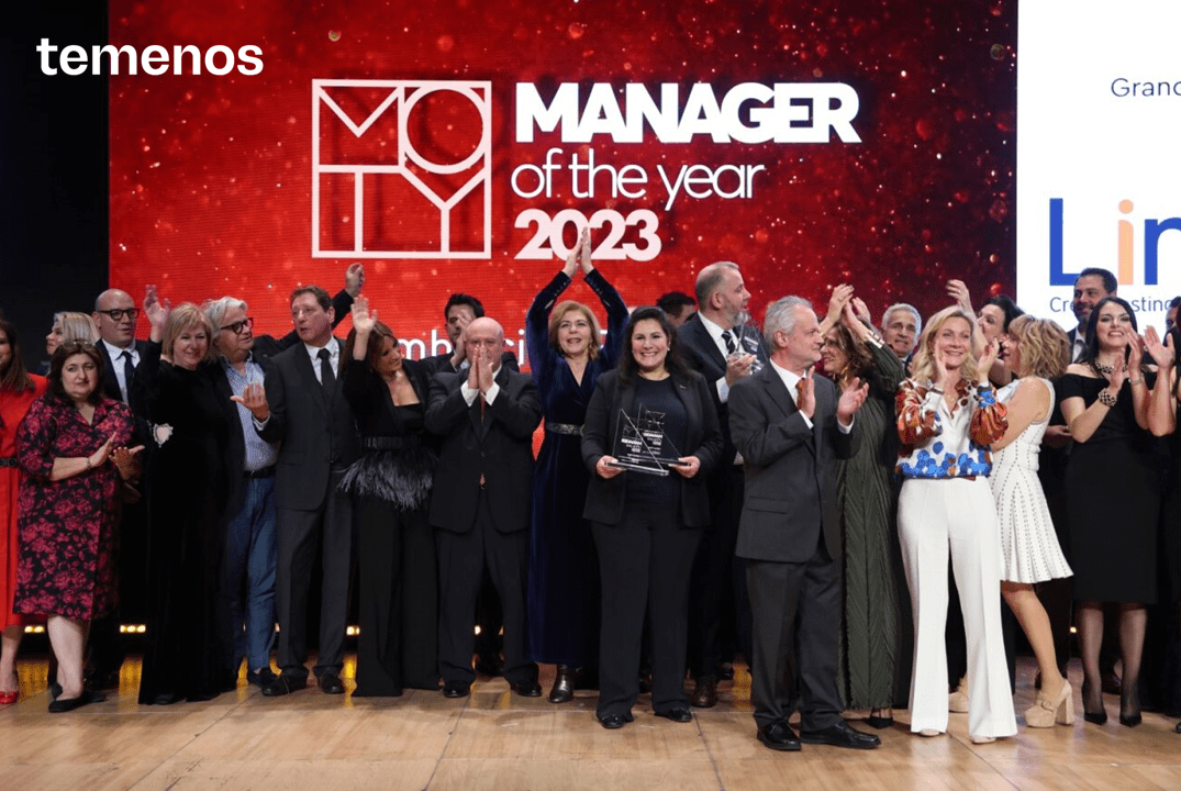 HaroldECarrasco's tweet photo. Congratulations to Kalliopi Chioti, @Temenos Chief Marketing and #ESG Officer, for being selected as ESG Manager of the Year 2023! She was also recognized under the Special Awards Categories as International Manager of the Year 2023. 

The Manager of the Year Awards, held … https://t.co/geycDHIDrF