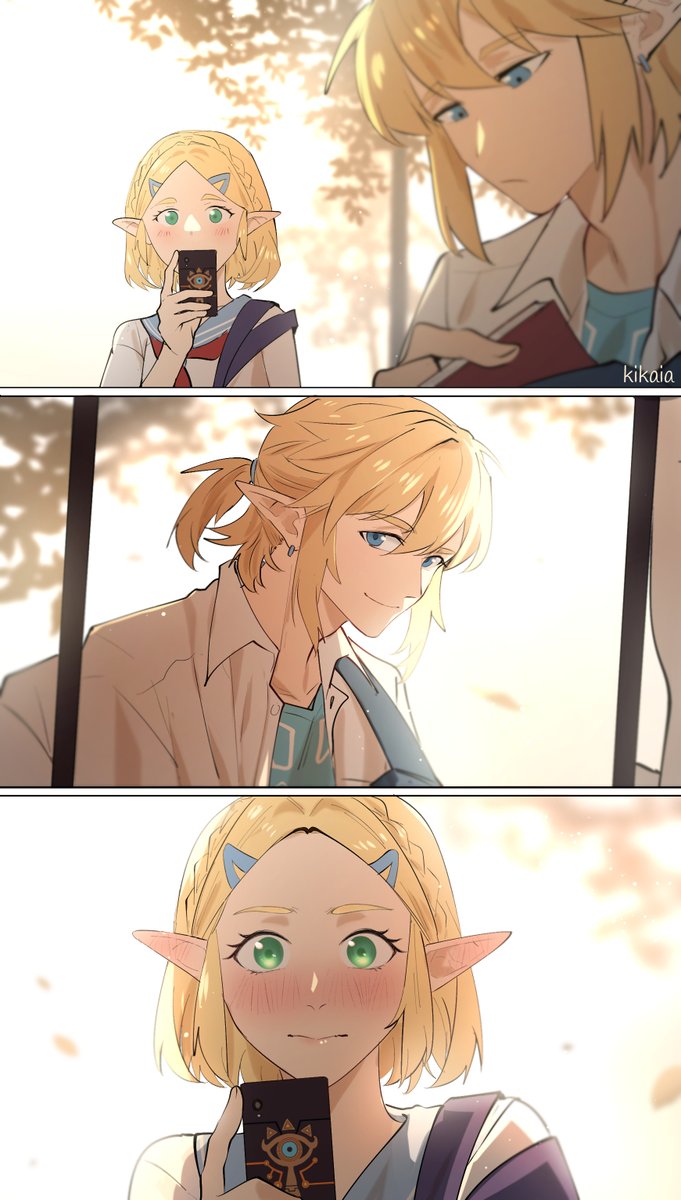 Kikaia_11's tweet photo. caught you!
#zelink #hsau https://t.co/wFXVwiijYN