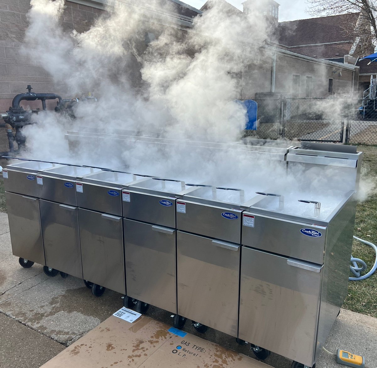 KnightsSFA's tweet photo. Your friendly neighborhood Knights of Columbus are gearing up for the upcoming fish fry season! To serve you (fish) better, we've invested in new and more fish fryers. 

Last week, we fired up the new fryers and are ready to go! See you in February!

#catholic #knights https://t.co/ngUC1697Yv
