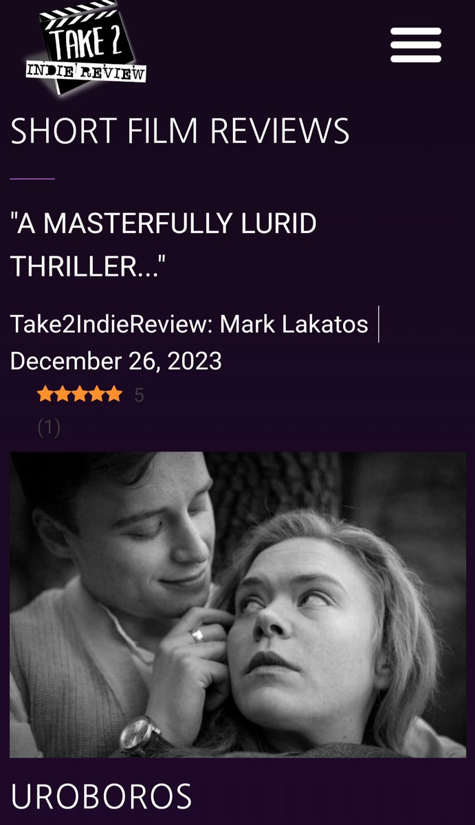 Tk2IndieReview's tweet image. CHECK OUT OUR LATEST REVIEW! 🎬

take2indiereview.net/2023/12/urobor…

@ take2indiereview.net 

#take2indiereview #SupportIndieFilm #indiefilm #review #IndieFilmReview #shortfilmreview #filmreview #moviereview #actor #drama #filmfestival #shortfilm #horror #director #producer #filmmaker