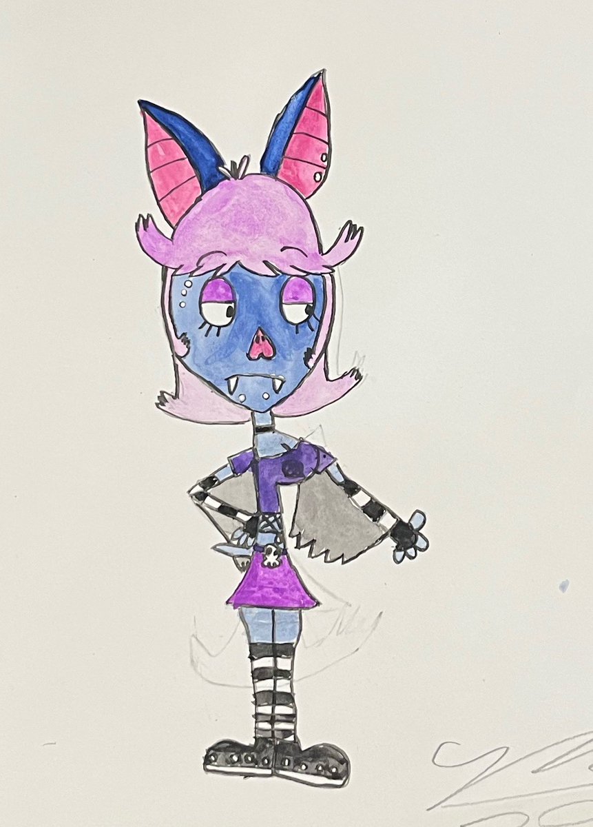 GusMartins8's tweet photo. New oc Betty Bat #oc #originalcharater #furry #bat #gothgitl #art https://t.co/54Am8356v1