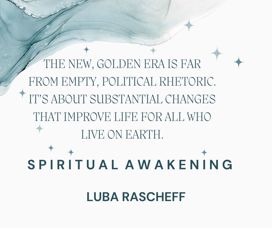 LubaRascheff's tweet image. The New Golden Era ushers in a time of truth and transparency. Politicians' promises will no longer be just words, but actions for the betterment of all earth's inhabitants. #NewGoldenEra #TruthInAction