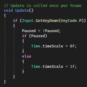 Phantom_TheGame's tweet photo. This is a good way to pause in Unity, right?

Nothing can go wrong https://t.co/gzJJrWVYmT