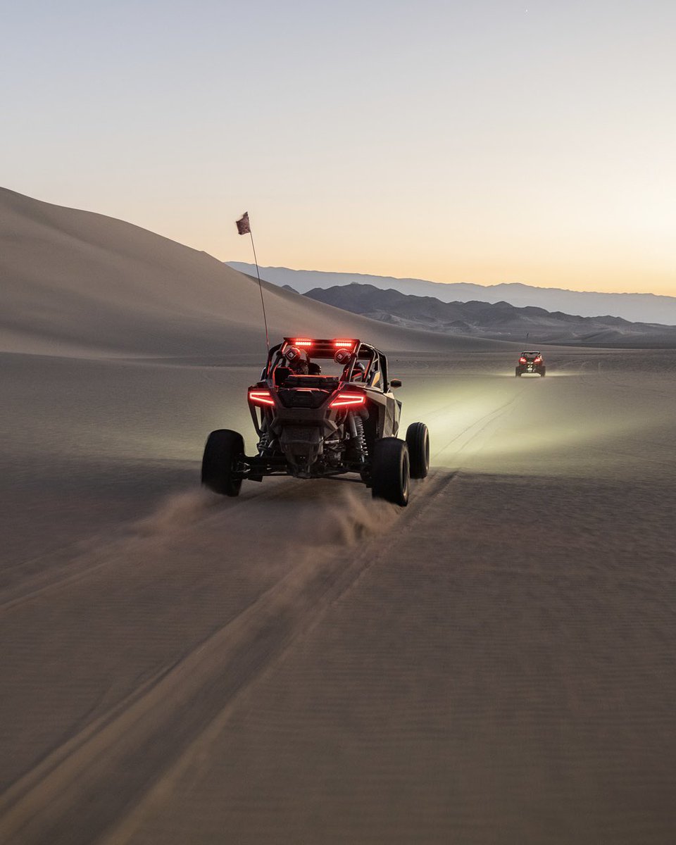 Charge into 2024 with all the accessories needed for the desert and dunes. #PolarisRZR #RZRLife #Glamis