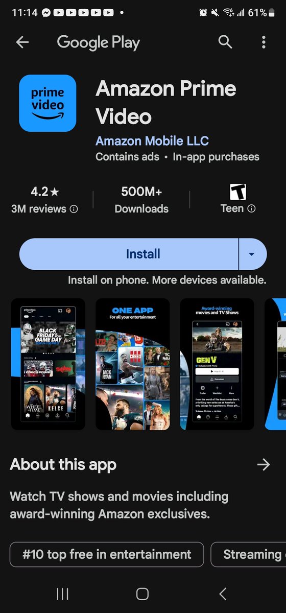 Onceatravelbug's tweet image. @amazon ...
Total BS that your customers can watch some online on their phone and then required to have a fricken app for the rest.. I'm paying for the service, I shouldn't HAVE to have ANOTHER app!
#toomanyapps