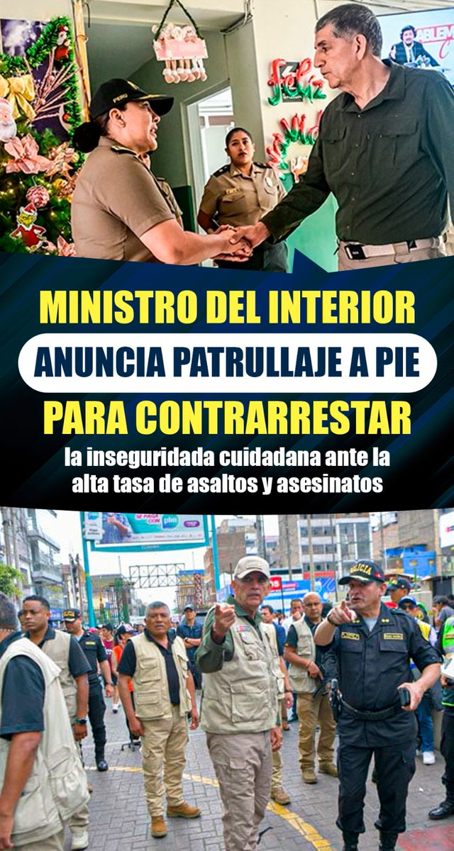 DinaBolTinforma's tweet photo. 🔴 Ministro del Interior anuncia patrullaje policial a pie para contrarrestar inseguridad ciudadana https://t.co/xDVO1UVpuR