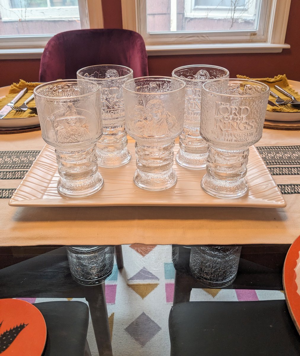 Guests are coming over, time to break out the fine stemware!

[grabs the 2001 Burger King commemorative Lord of the Rings glass goblets from the top shelf.]