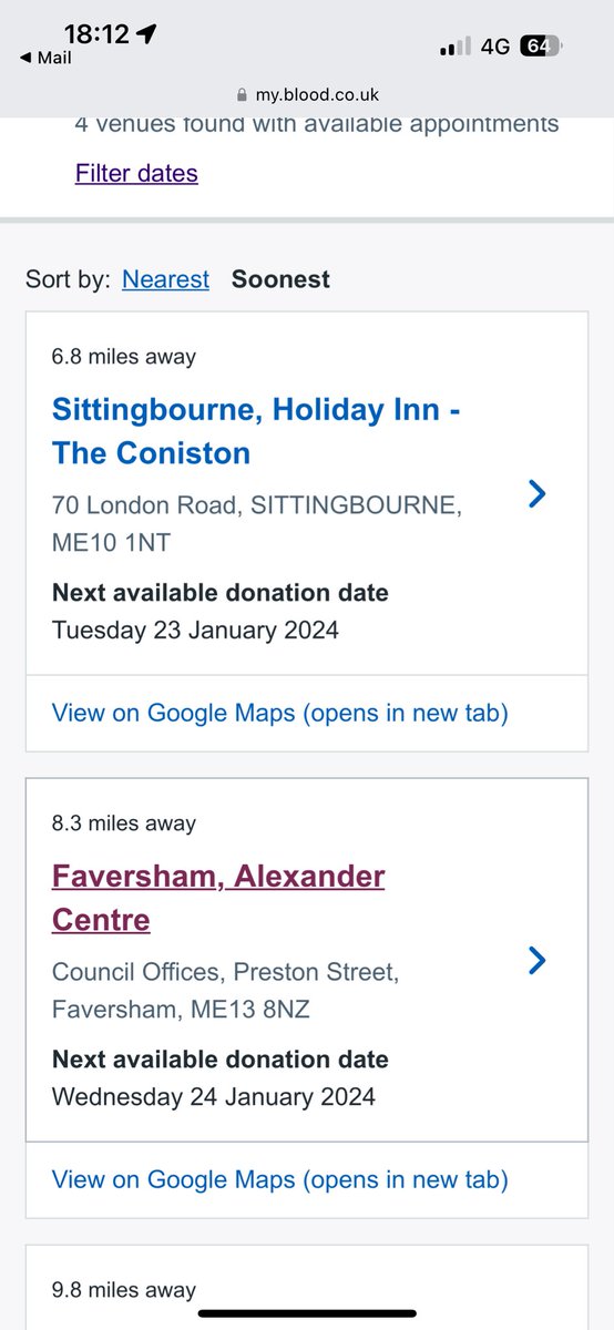 AndyRead78's tweet photo. Hi @GiveBloodNHS I’d honestly love to but there’s nothing near me for a month! https://t.co/QbgzRU7FW7