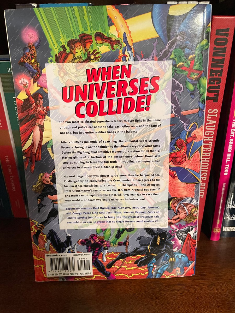 Hey, #comics Twitter! Want a chance to win a rare copy of the Avengers/JLA trade paperback? I’m raffling off my copy to help @Coffinvixen during a rough patch! Here’s how to win it. /1