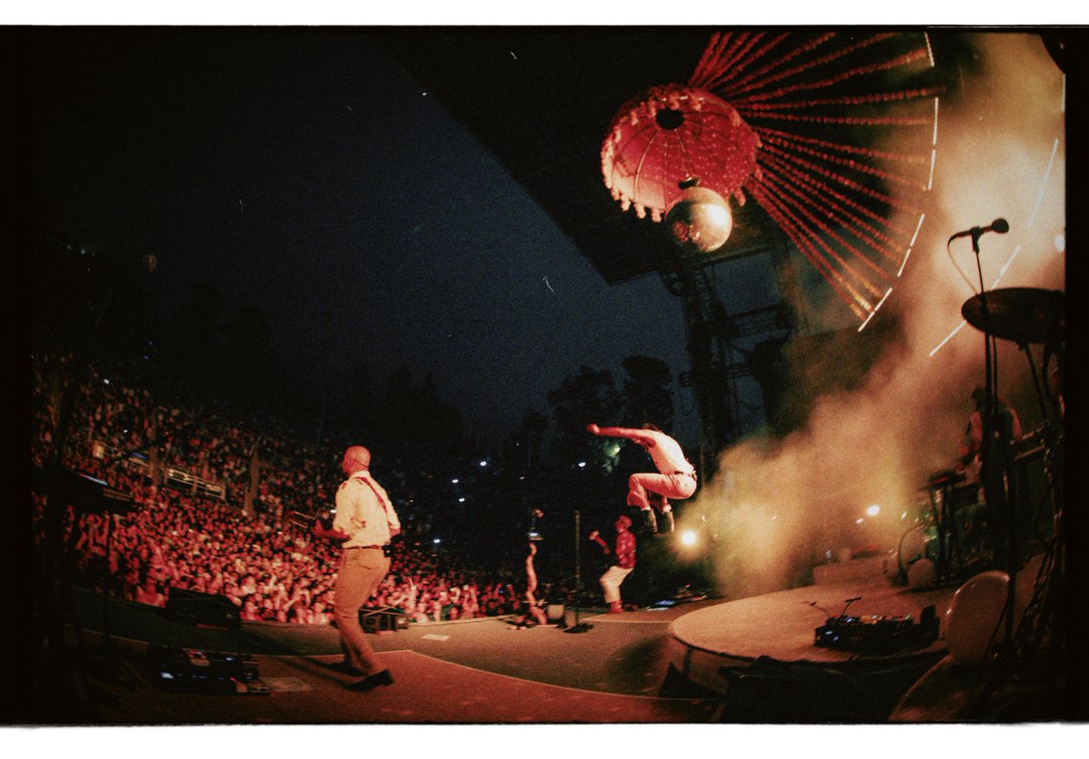 .@youngthegiant moments before their sold out show at @GreekBerkeley this past summer, swipe to see them a few minutes later in action.