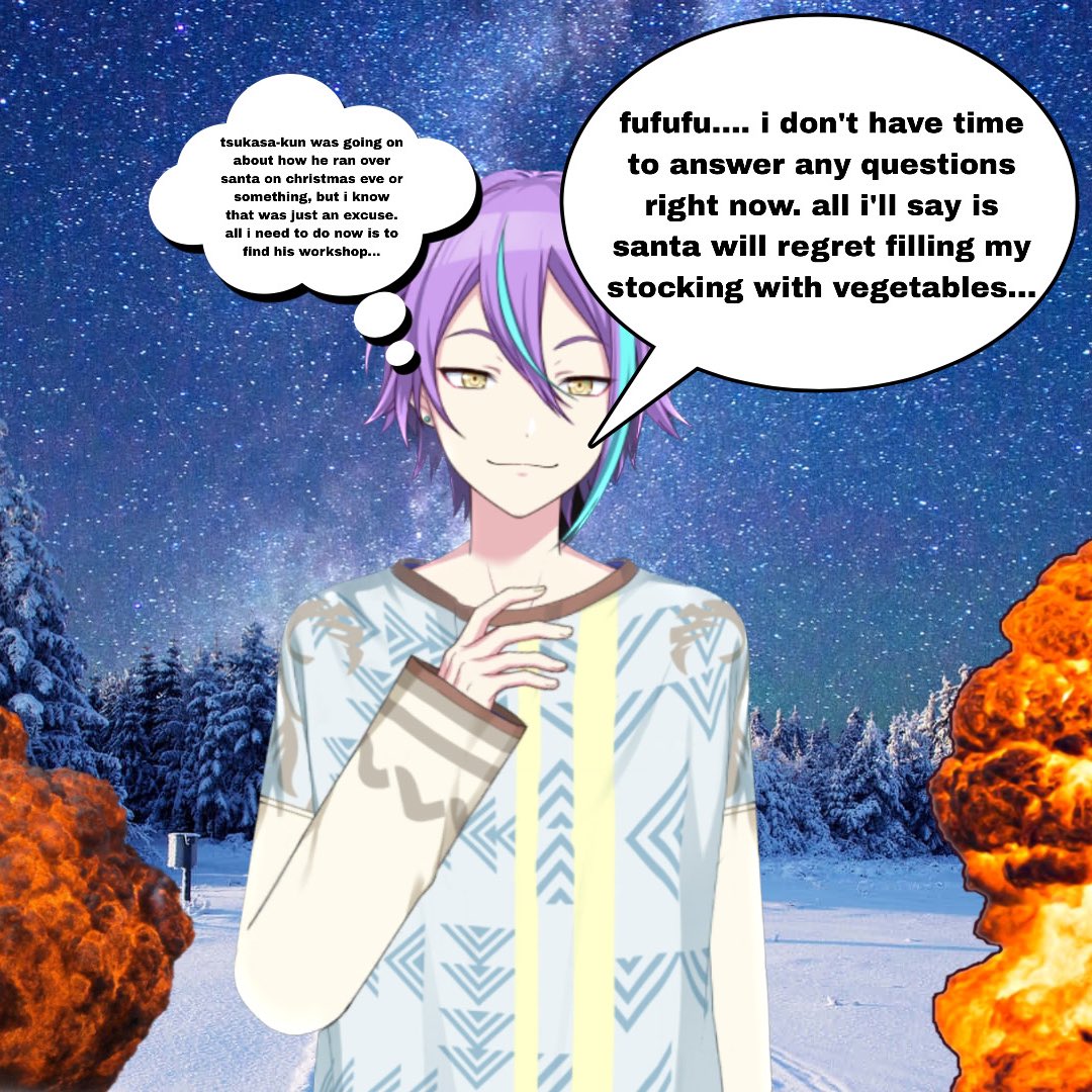 PJSK Fact #213: Rui has arrived at the North Pole to get his
