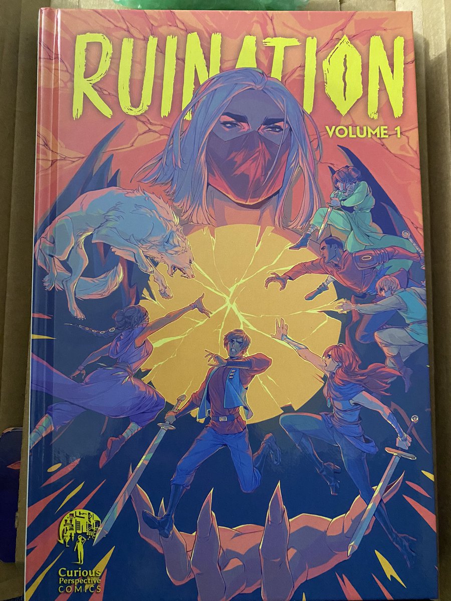 Absolutely love how well the Ruination Vol. 1 Hardcover came out. The first series I backed on Kickstarter, and have enjoyed through and through with each release. Thanks again for a wonderful series <a href="/DJArby/">RyanB - Ruination #1-9 on KS!</a> <a href="/Comic_Maven/">Nicole D'Andria</a> <a href="/RioBurtonArtist/">Rio Burton</a> @this_is_Kaytee