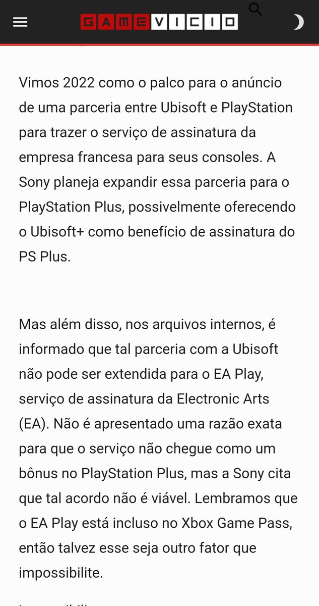 MusicNarik's tweet photo. A #Sony diz:

Desenvolvedores reclamam do #GamePass "É destrutivo" segundo @JimRyanSIE, mas, #PsPluss não, parceria com a #Ubsoft+ é top, agora com a #EAPlay não é viável...

E ainda tem portal que cai nessa conversa, como esse site @GV_Oficial...

A #Sony tá se cagando de MEDO! https://t.co/GFtJ6ukMRK