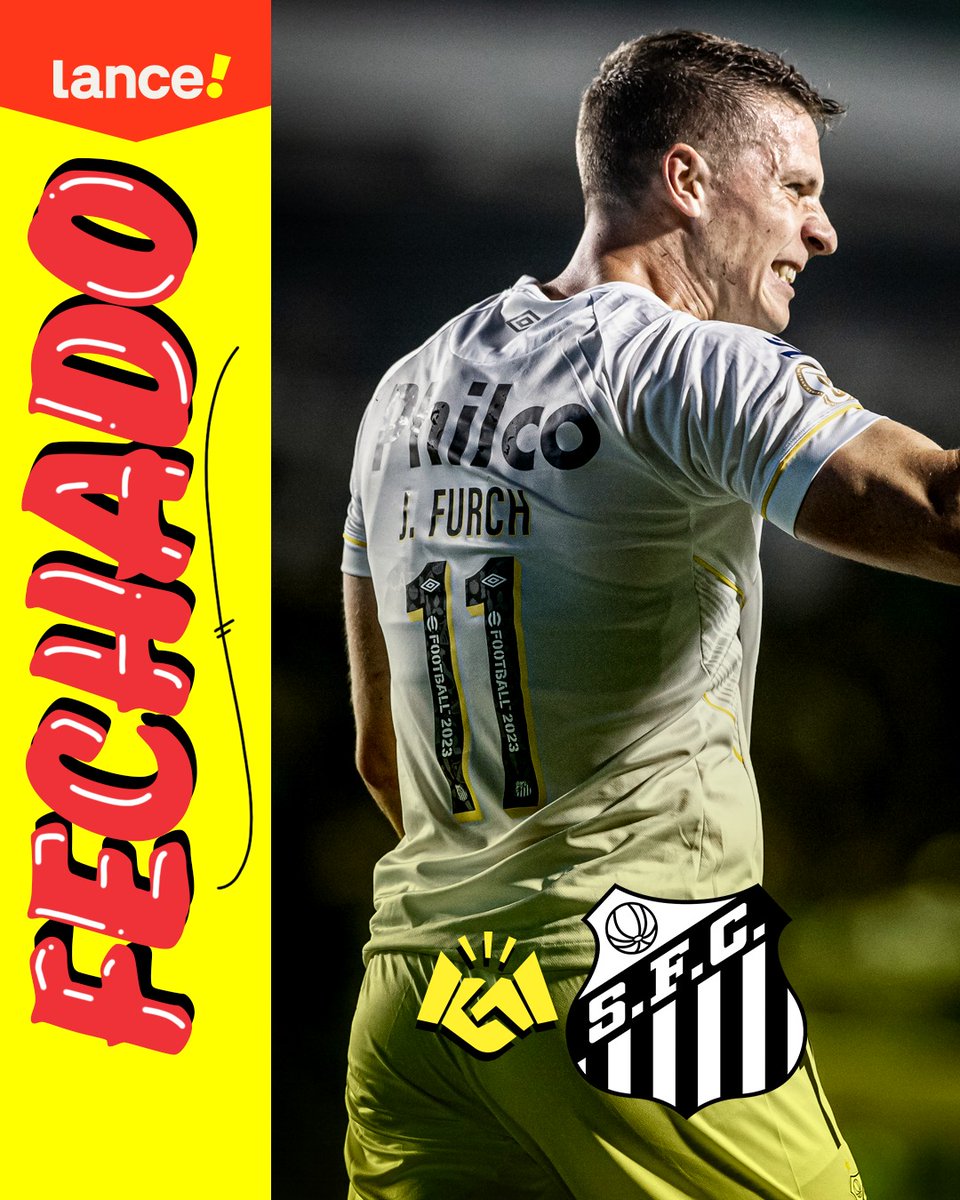 lancenet's tweet photo. RENOVOU! ✅⚫⚪

Além de João Paulo, Julio Furch é mais um que aceitou reduzir o salário para se manter no Santos em 2024. Boa notícia, torcedor? 🤔🐳

#juliofurch #santos #mercadodabola https://t.co/hQaxcTyV3C