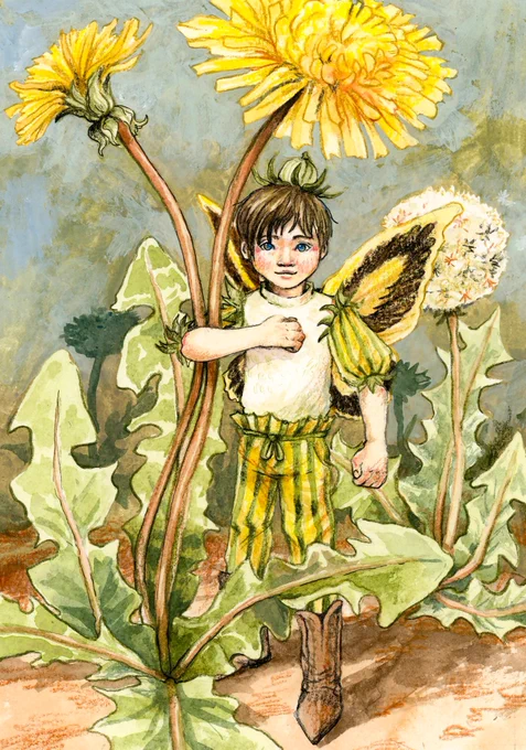 The real christmas for me is tuesday december 26th when I get to post all the lovely art I did on commission as gifts! :)This was so lovely; 5"x7" portraits of flower fairies! 