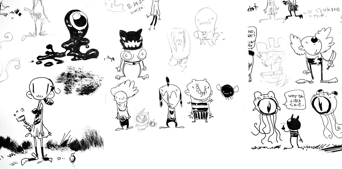 AdamArcherArt's tweet image. in a world moving more and more towards hyper rendered traditional and AI art this is what Adam Archer is doing 🤷‍♂️😬👍 #WhereMyBrainIsAt 
#creatorownedcomics  #indiecomics #art  #drawing  #illustration #ink   #conceptart #conceptartist   #characterdesign #characterdesigner