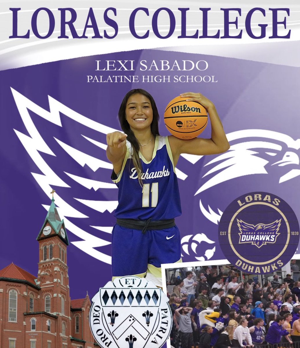 I’m excited to announce my commitment to Loras College, thank you to my aau coach <a href="/heatherglaser/">Heather Glaser</a> thank you <a href="/PHSPirateHoops/">Palatine Girls Basketball</a> 
Excited to work with <a href="/DuhawkWBB/">Loras College Women's Basketball</a>
#Goduhawks