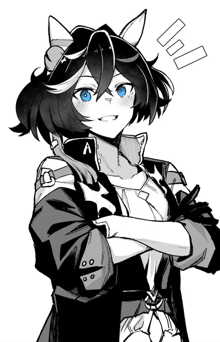 カツラギエース描きました! #ウマ娘