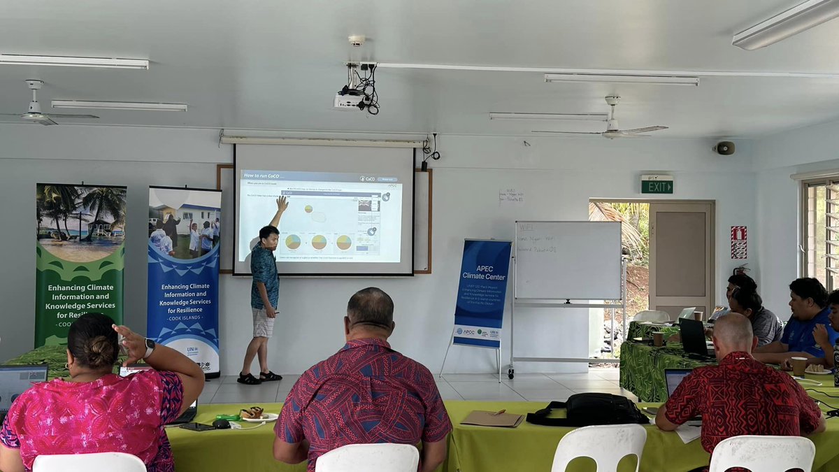 apcc21's tweet photo. APCC implemented a joint regional training workshop under the UNEP CIS Pac-5. Through this workshop, APCC supported active use of a multi-model-based forecasting tool called PICASO. APCC covered contents on climate information and early warnings systems, enhancing NMHS capacity. https://t.co/I5jdGaPdUR