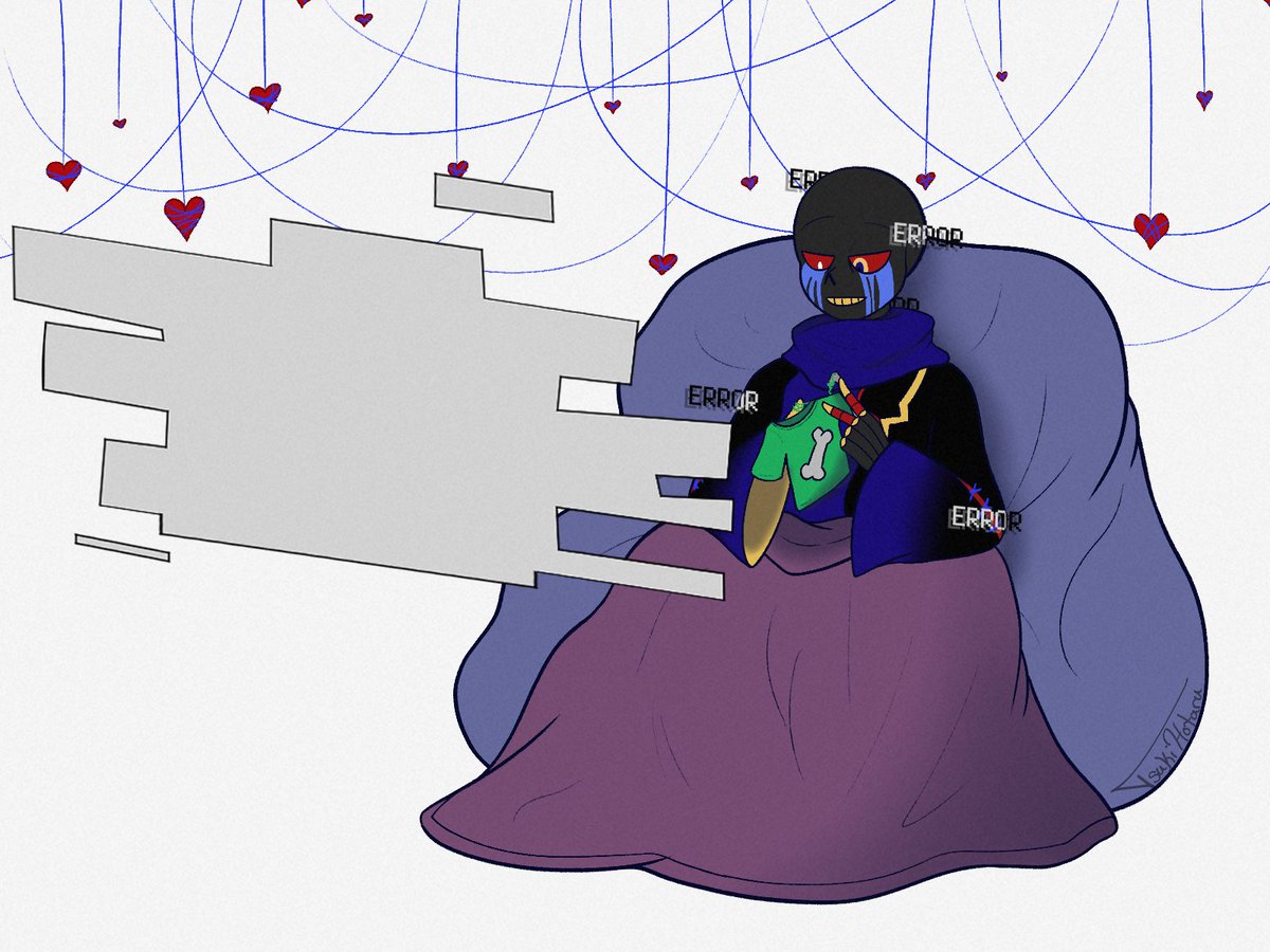 thotamoka's tweet photo. Took part in @Gyftmas2023!! @iCupcakePanda was who i got, and they asked for some Error having a nice relaxing day after all the bullshit he goes through! it was super fun to work on https://t.co/i4UsdNZXeT