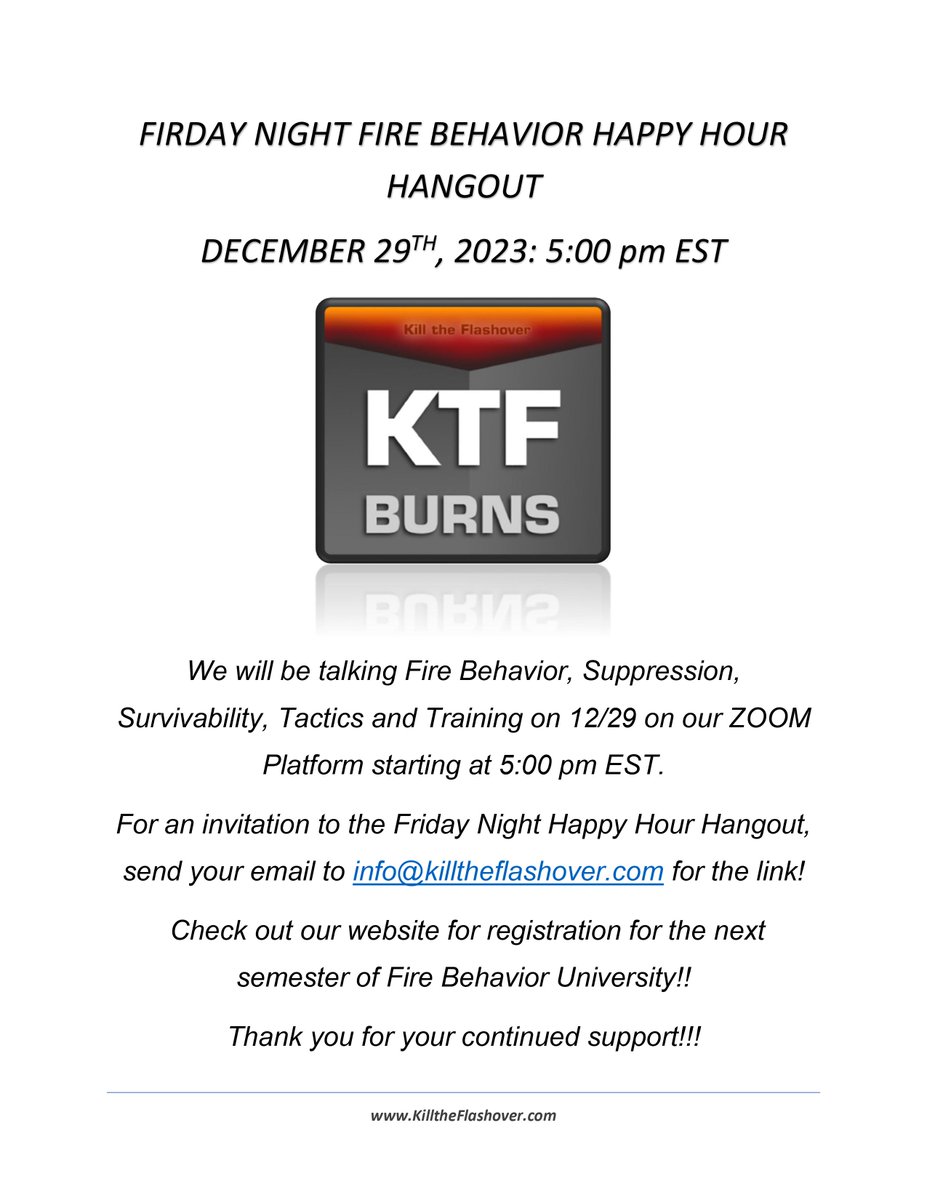 Kill the Flashover tweet media