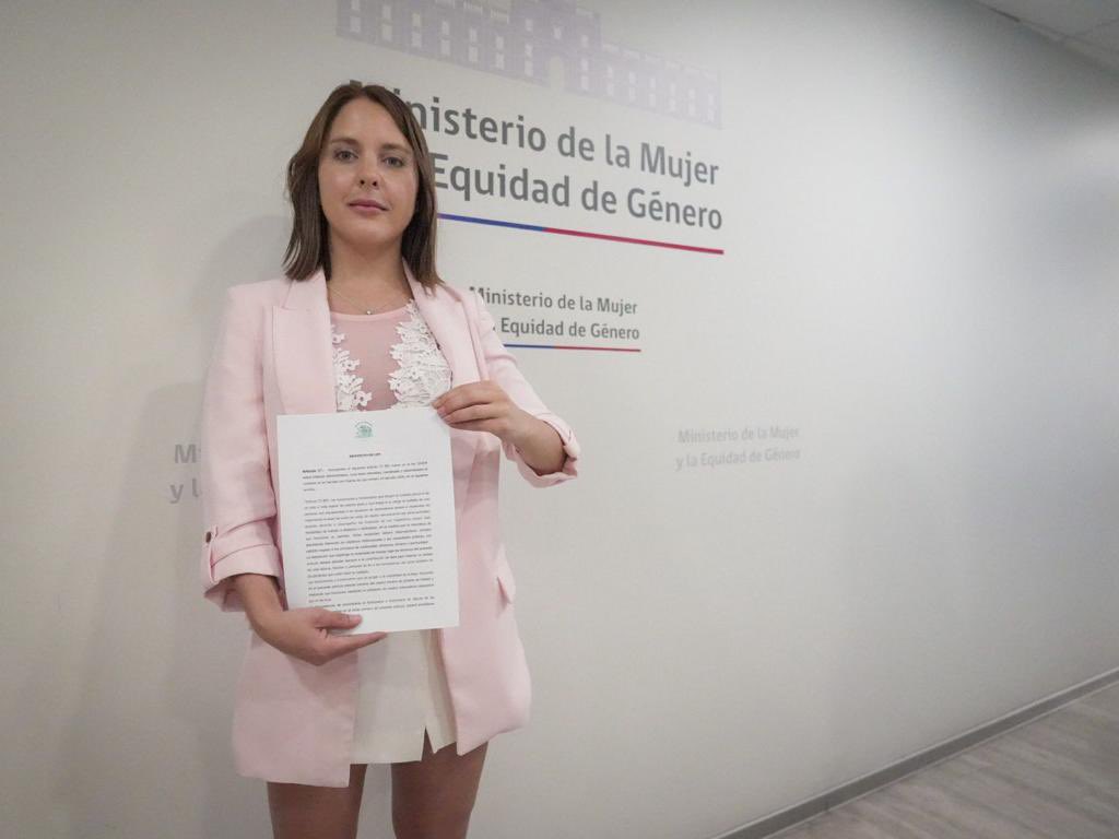 momusep's tweet photo. #LeyCortaTTSectorPublico hoy junto a la diputada @camila_musante nos reunimos con la ministra de @MinMujeryEG @totiorellanag  para entregar nuestra propuesta de ley corta de teletrabajo para l@s trabajador@s del Sector Público que asumen el rol de cuidado. #Chile https://t.co/bv6fgD360k