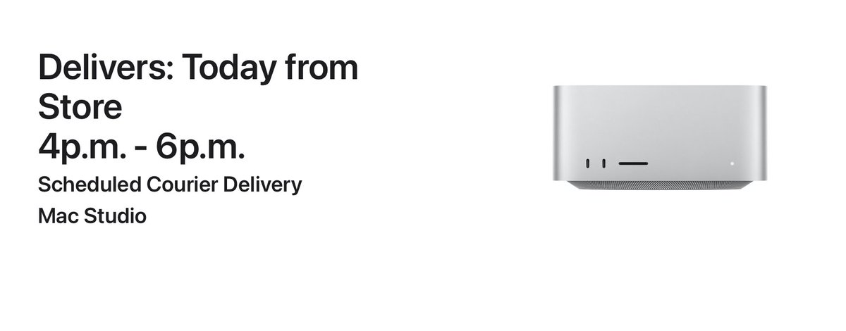 sidjustice_'s tweet image. It's hard to resist 1 hour delivery from Apple. Argh.
Thank you Santa 🎅
#macstudio #AI #trialanderror