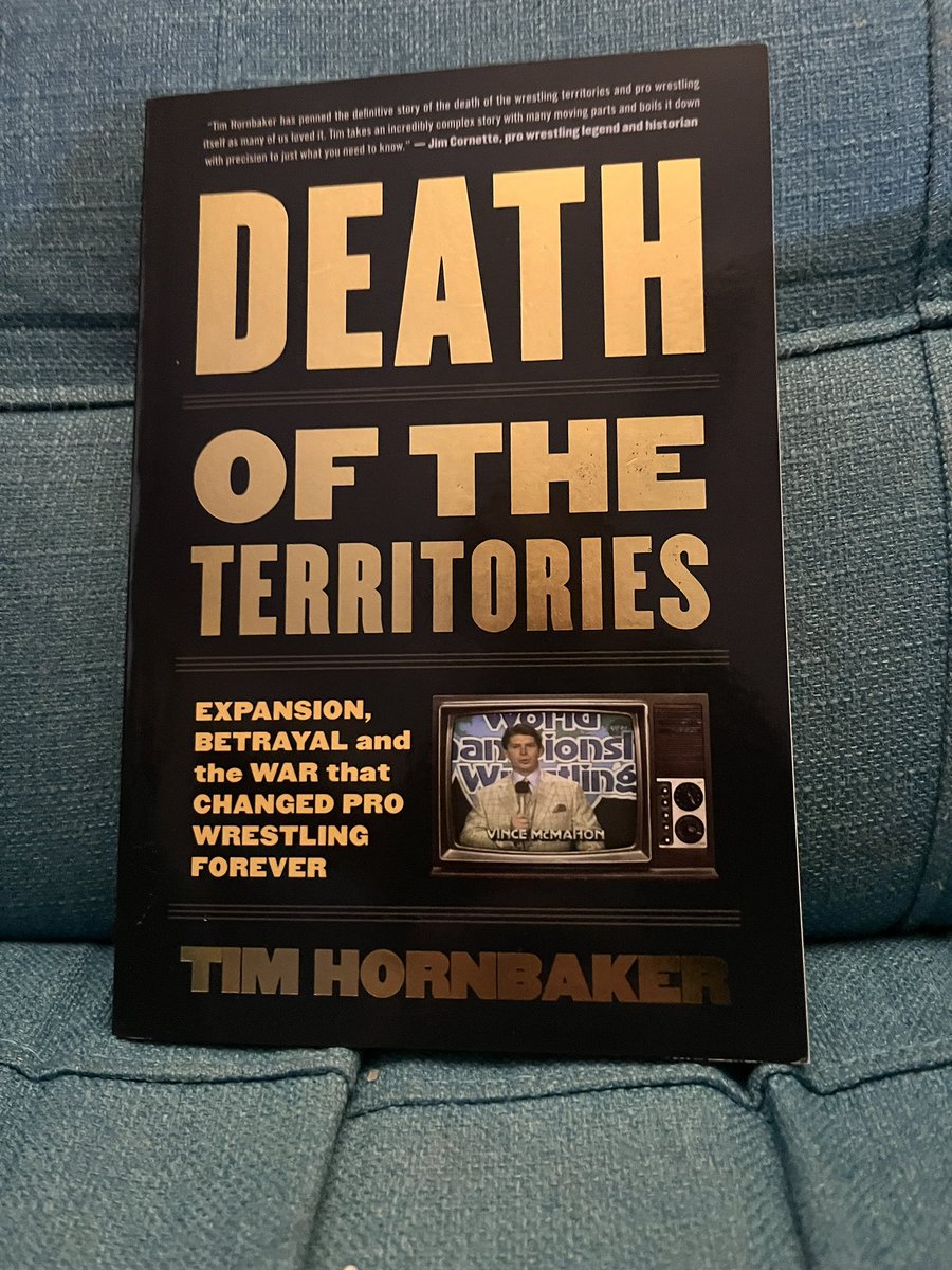 My family is awesome. Can’t wait to dive into this. @TimHornbaker #deathoftheterritories #prowrestling #wrestlingbooks