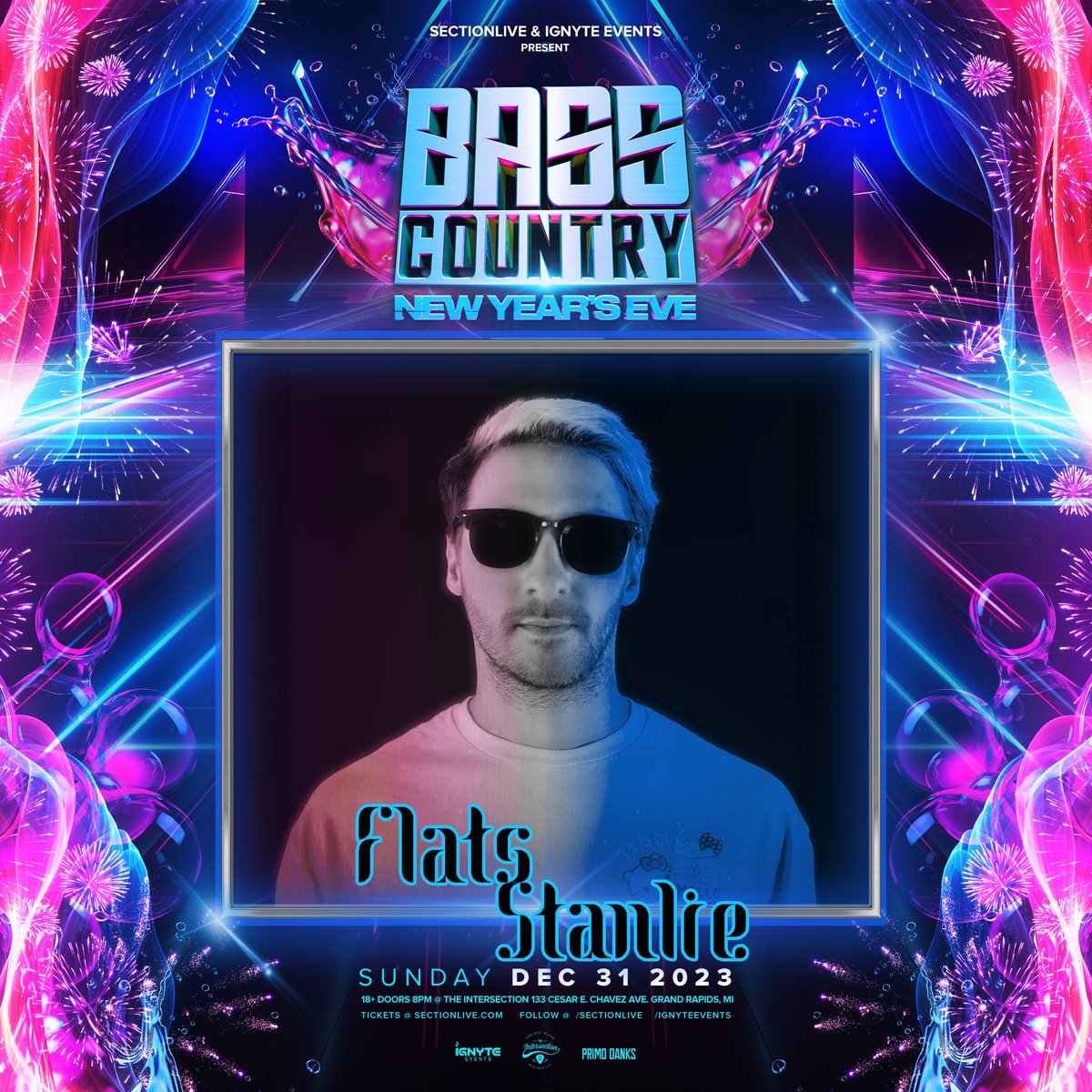 .<a href="/flatsstanlie/">Dad Stanlie</a> 
Elevation 360 Stage
Sunday, December 31st at <a href="/sectionlive/">The Intersection</a> 
Tickets - bit.ly/BCNYE2023