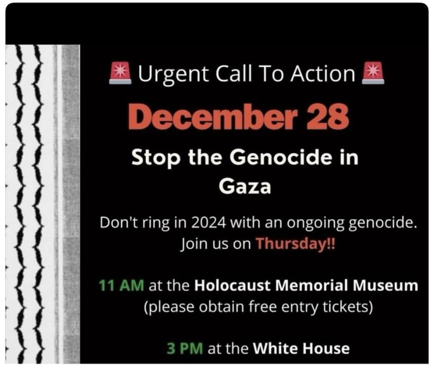 I'm not trying to sound hyperbolic. I truly mean it when I say you have to be the absolutely most morally bankrupt human alive to storm the Holocaust Museum. None of this will help a single Palestinian. These are Jew-hating nazis endlessly searching for reasons to hunt Jews. They…