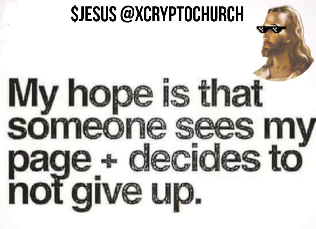KingMaxFreedom's tweet photo. @0xmakerlee @jesustokens Thank you for making a way for us the #JesusCommunity to shine our light for all to see confidently and give back to our communities! $Jesus
🙌🏼🔥👑🔥🙌🏼
@xCryptoChurch
#FaithAndTech #DoGoodGiveMore https://t.co/y8ReNYw7sG