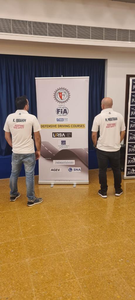 MichelMoutran's tweet image. إختتام اليوم الأول من التدريب على القيادة الدفاعية في ال ATCL  بالشراكة مع بلدية #جونيه 
التدريب الأول من نوعه المعتمد من ال FIA على معايير الأيزو ٣٩٠٠١ #ISO39001 

We are simply Re-defining road safety in MENA region.
