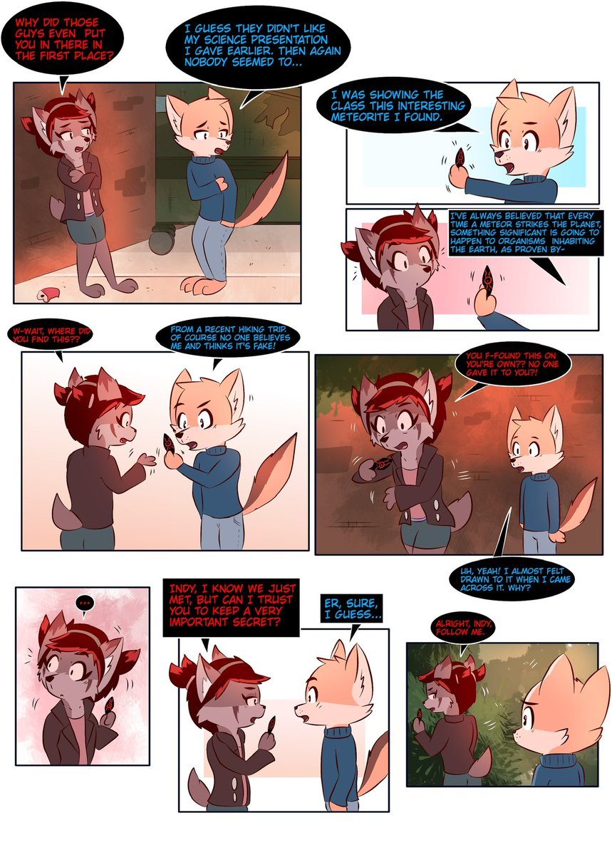 Han00my's tweet photo. Planning on rebooting my old WEBTOON series “Parammammal”  soon. Here is the first few pages of the first chapter (pg. 4-6) You can view the old WEBTOON series in the link in my profile
#anthro #anthroart #comic #ComicArt #originalcharacter #webcomic #webtoon #webtoonseries https://t.co/O8mPle7bmG