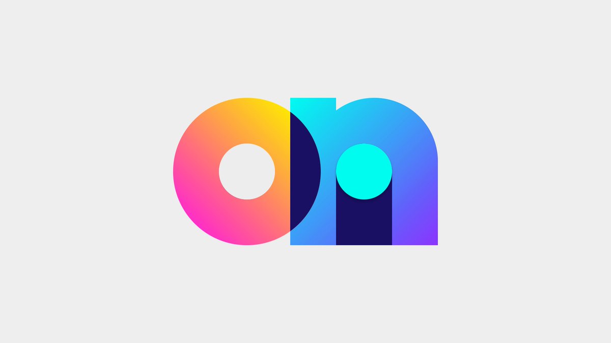 DaneStorrusten's tweet photo. I don't do "gradient" logos/ID's often, but here's a recent one I had fun with, for the #OnSwitch App, a cool controller app for Philips Hue smart lights. @getOnSwitch https://t.co/KpTweh9PFE