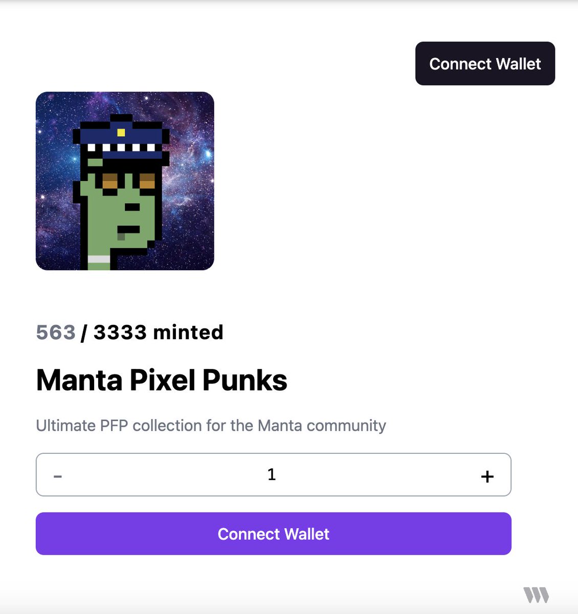 GM peeps! We are glad to introduce an Ulitmate PFP collection of pixel punks on <a href="/MantaNetwork/">Manta Network (🔱,🔱)</a>.

Welcome, @manta_punks!

The 1st public mint phase is live now:
element.market/collections/ma…
0.0007 ETH / up to 10 NFTs per wallet. 

#NFTDROPS #MantaPacific #NFTs #NFTCommunity