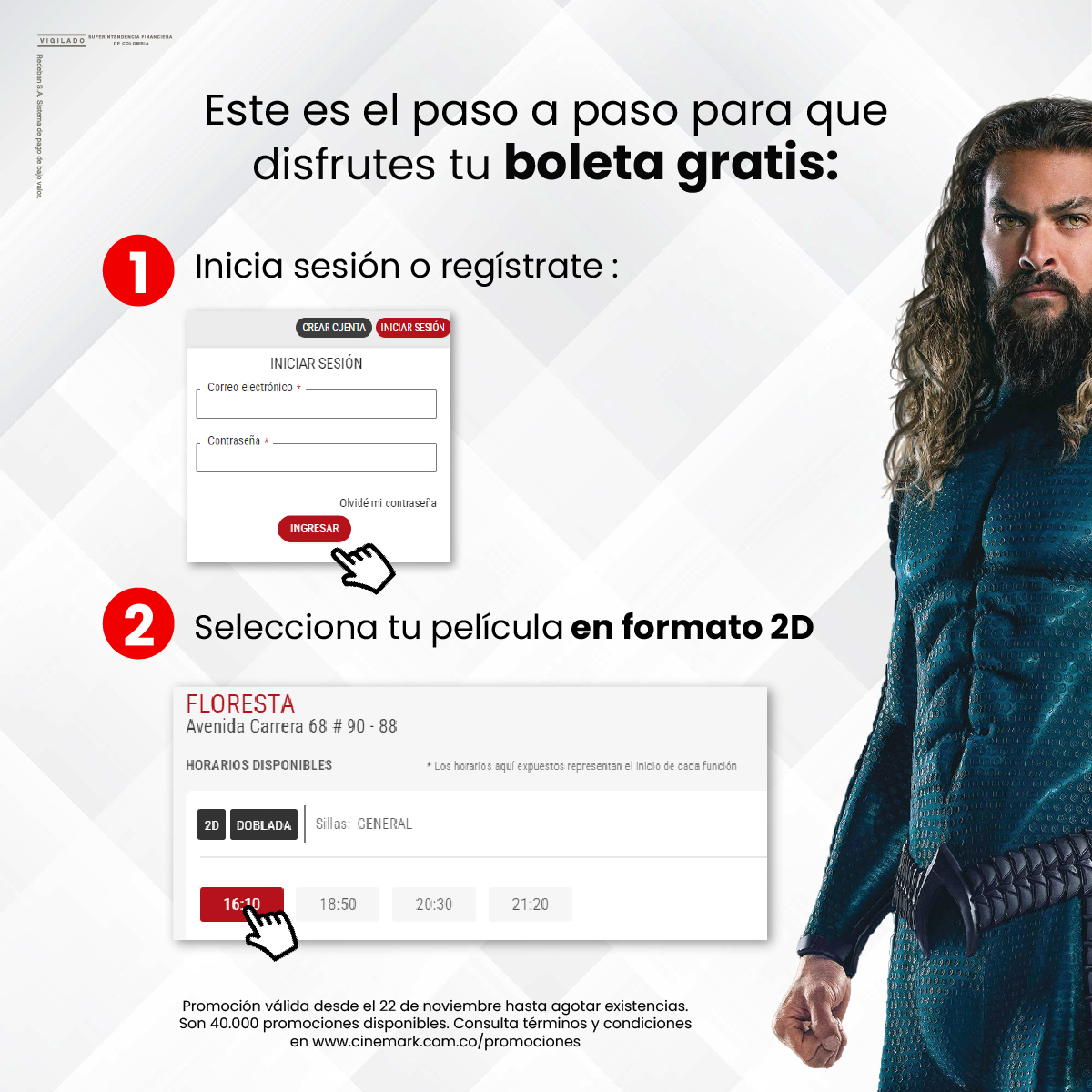 CinemarkCol's tweet photo. 👀 Te tenemos la oportunidad para adquirir boletas gratis, solo debes ingresar a https://t.co/yYPTmBuZwo y adquirir tu primera entrada con cualquier tarjeta de crédito desde la opción de #Redeban y automáticamente la segunda te sale ¡Gratis! 🤩🎟️🎬 https://t.co/sv2bISqjbl