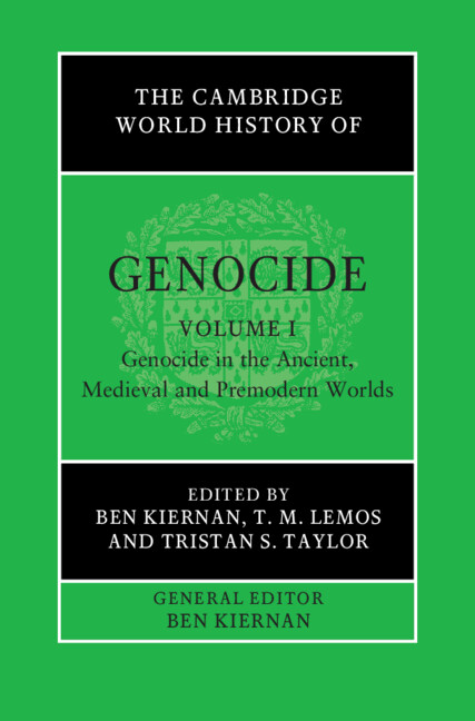 The Cambridge World History of Genocide edited by Ben Kiernan, T. M. Lemos and Tristan S. Taylor Documents the general characteristics and early history of genocide, from global prehistory to ancient Mesopotamia to the Spanish conquest of Mexico. 📚 cup.org/3RVb6rb