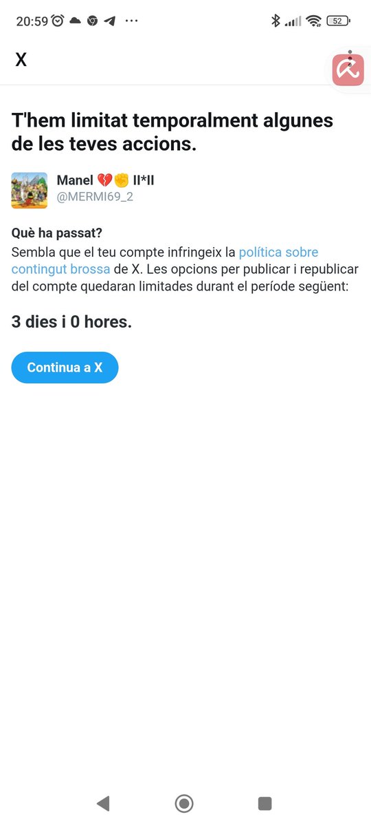 MERMI69_2's tweet photo. @TwitterEspana is FASCIST
Com no hem deixa fer RT, els cito amb
#FreeSpeak
Altra vegada els TROLLS ERQUIS I FATXES m'han denunciat la compte per destapar les seves VERGONYES 🍿🍿🍿🍿
@elonmusk what you think about it? Are you fascist too?
@Powersmojo @OctuvreCAT @psiborn https://t.co/R6uCbhb6zk