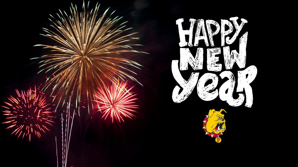 FerrisState's tweet photo. Happy New Year, Bulldogs. Best wishes for a great 2024. https://t.co/KwJ56R5mvk