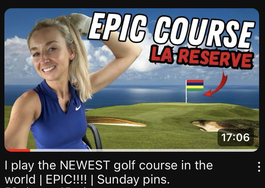 I PLAYED THE NEWEST COURSE IN THE WORLD!!!! Watch now ➡️ youtu.be/YvQKgS_aX-4?si…