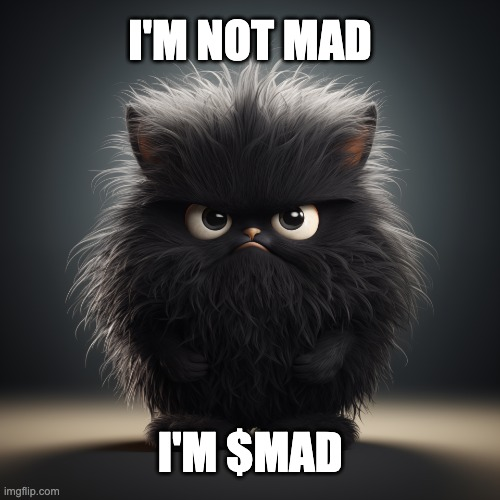 EnzEnz5's tweet photo. I am $MAD.
We are all $MAD!!!
#IamMAD
@CryptoMad89,@CryptoApe16, @onethird_nerd, @WojakSatoshi, @SaltLampDAO, @ChiknBokcast https://t.co/4B10g7oK0W