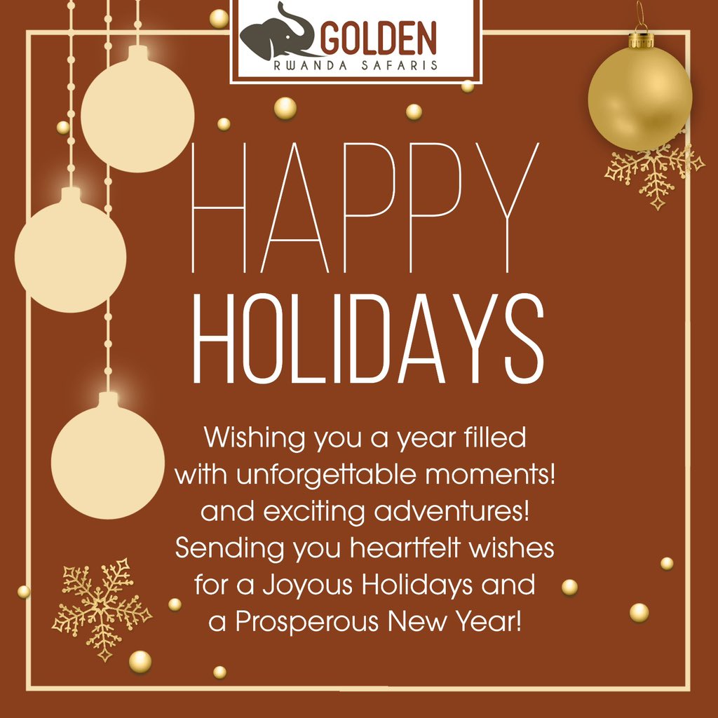 GoldenRwanda's tweet photo. Happy holidays ✨ https://t.co/gt38tK44Ss